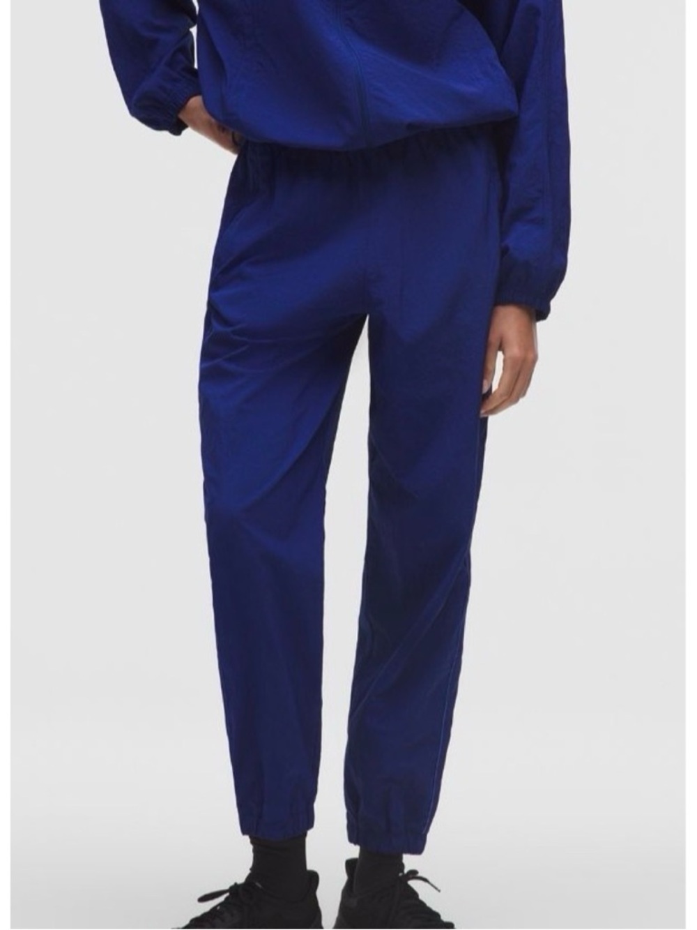 License to Train Woven Mid Rise Jogger Pants Blue